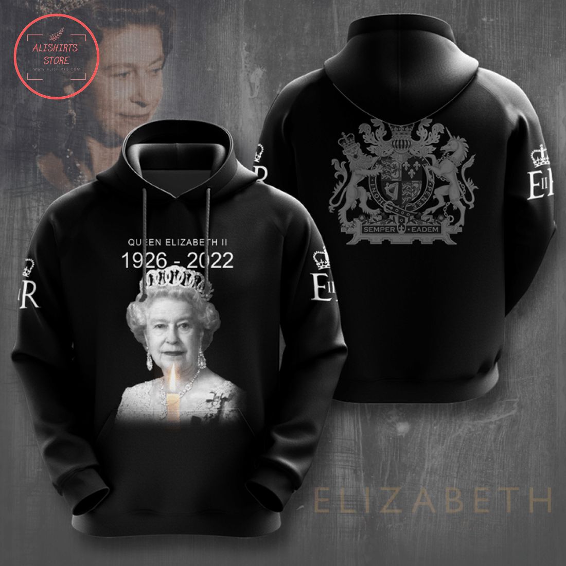 RIP Queen Elizabeth II 1926-2022 Shirts 3d
