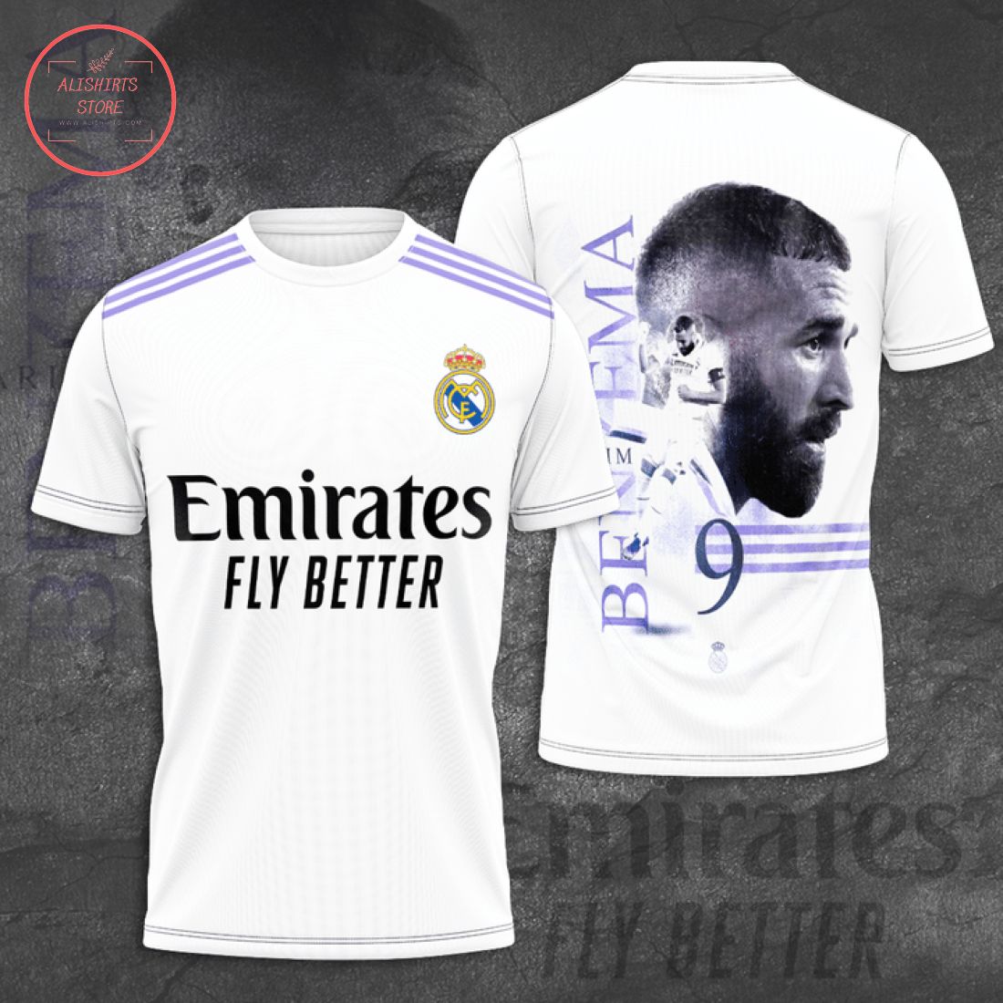 Real Madrid Karim Benzema 9 T-Shirt 3d