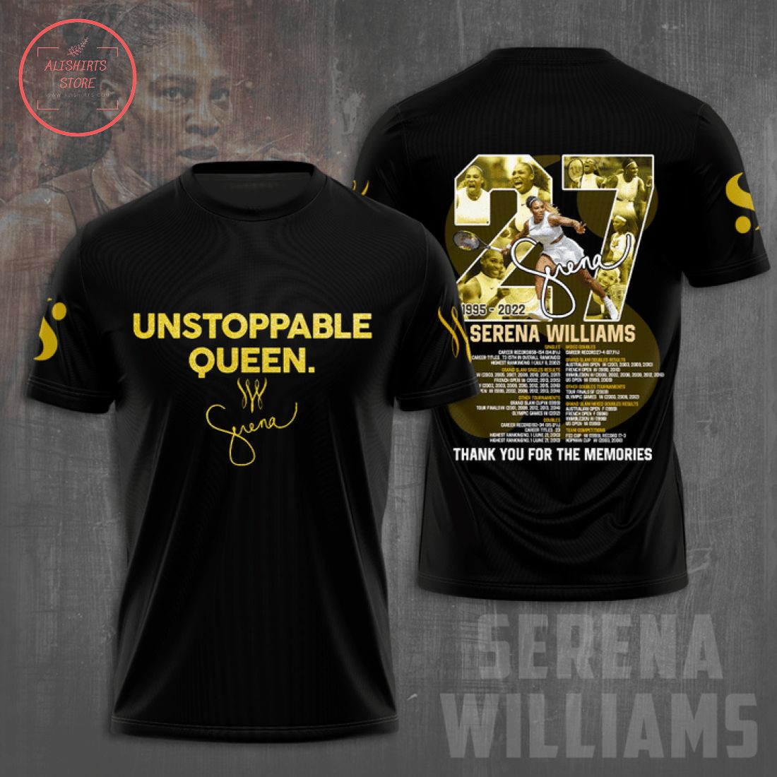 Serena Williams Unstoppable Queen 3d Shirt