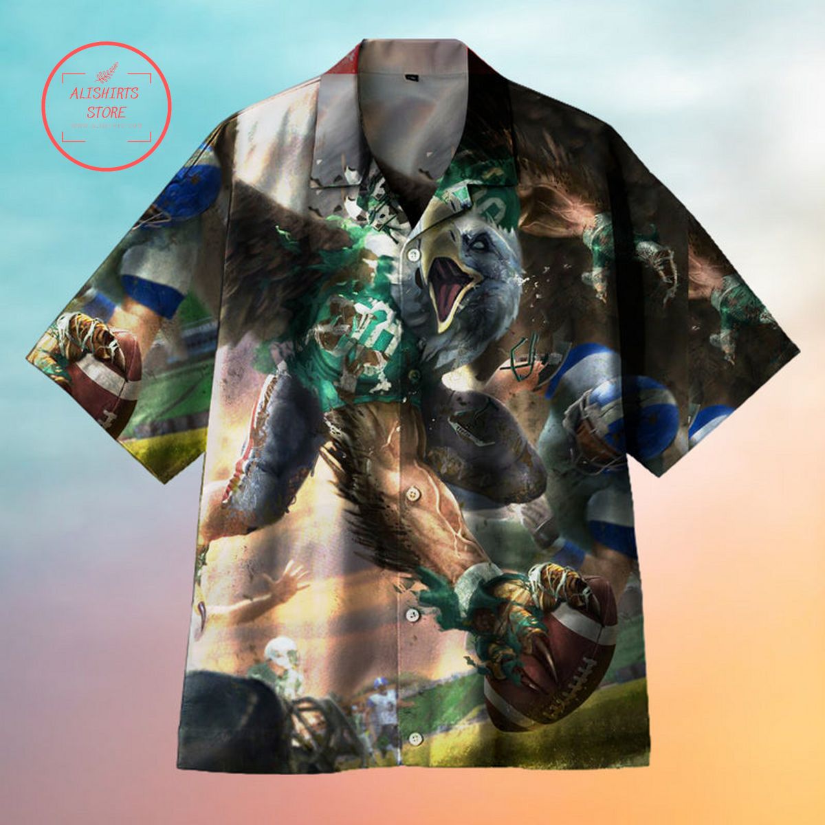 A Sarrior Like An Eagle Is Unparalleled In The Arena Hawaiian Shirt