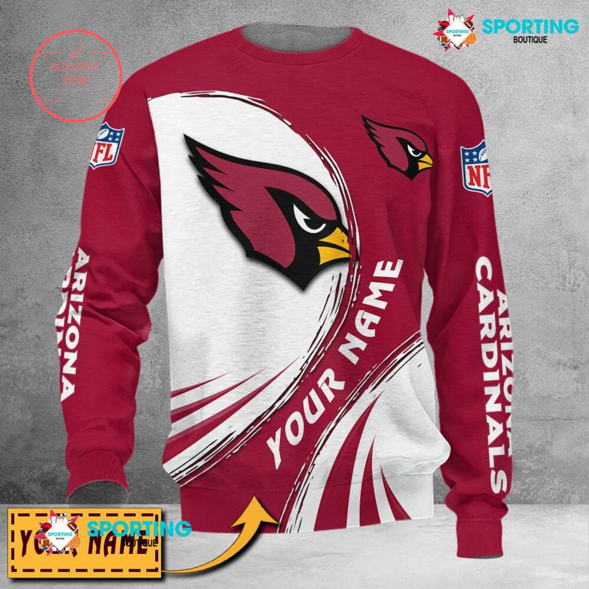 Arizona Cardinals Custom name sweater