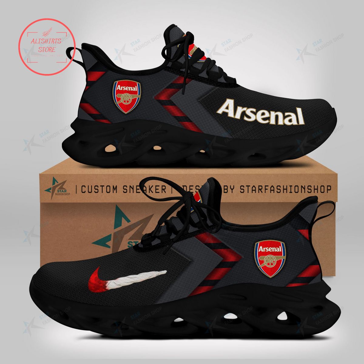 Arsenal FC Max Soul Sneaker Shoes