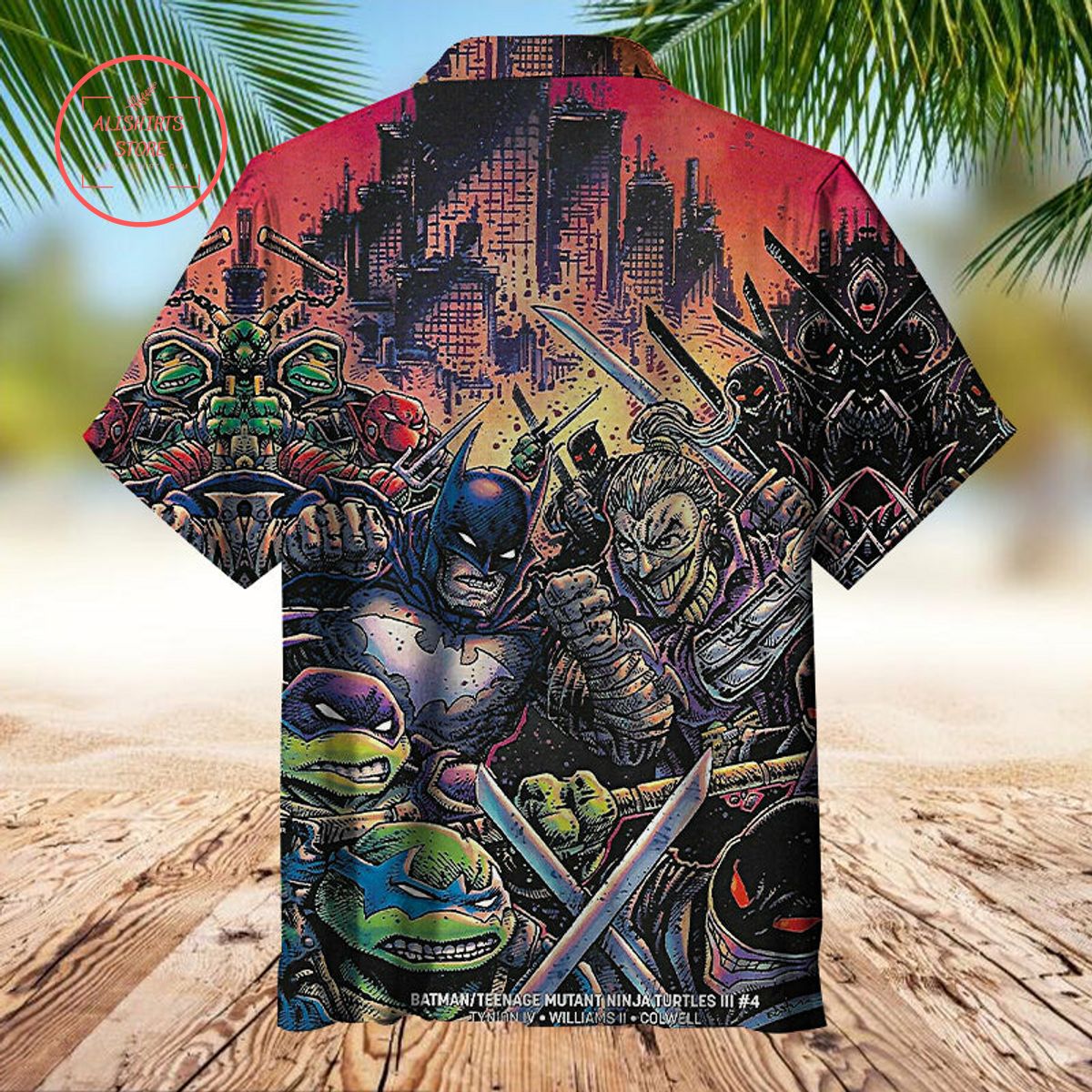 Batman Teenage Ninja Mutant Turtles Hawaiian Shirt