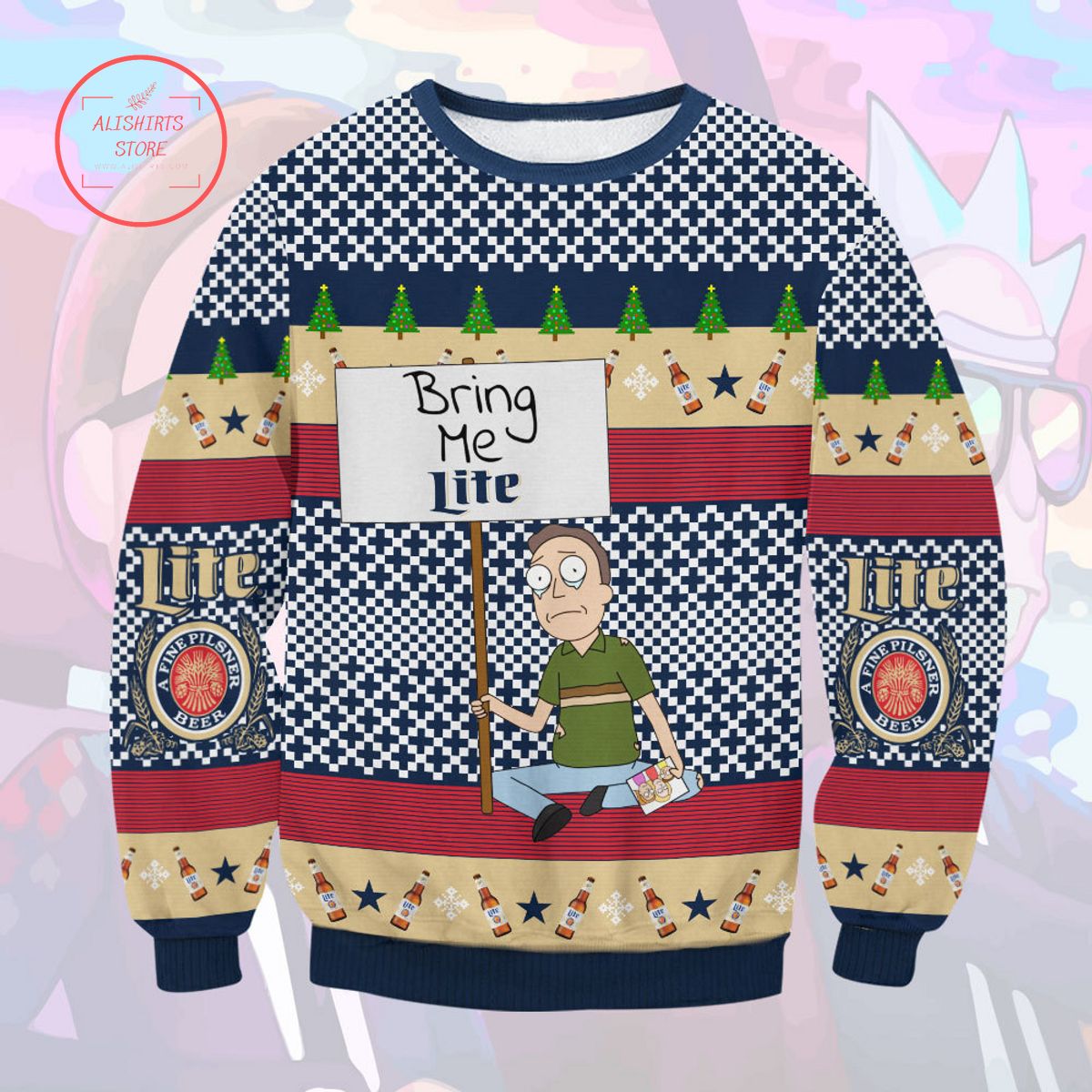 Bring Me Lite beer Ugly Christmas Sweater