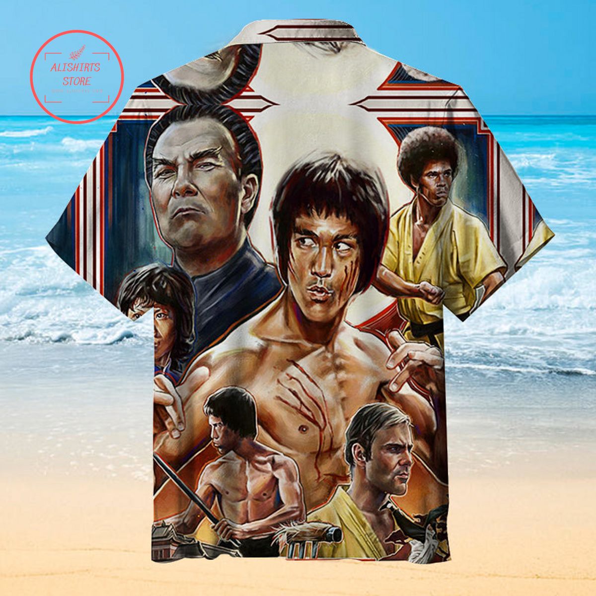 Bruce Lee Classic Kung Fu Hawaiian Shirt