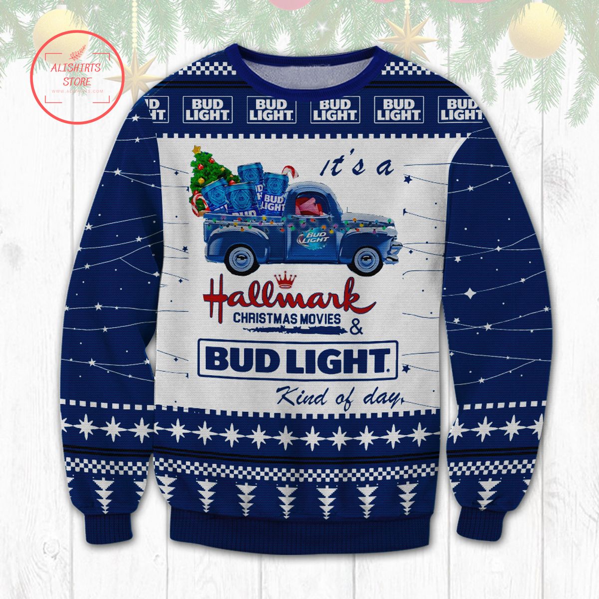 Bud Light Hallmark Christmas Ugly Sweater