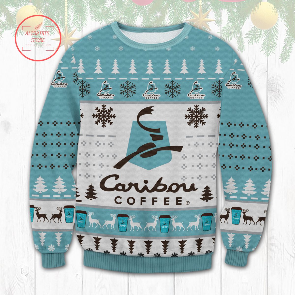 Caribou Coffee Ugly Christmas Sweater