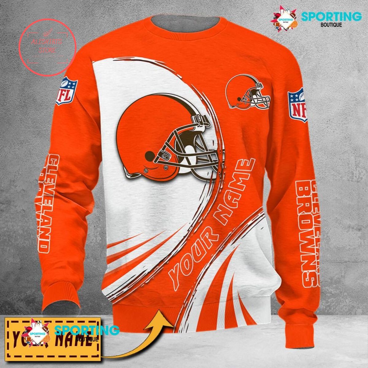 Cleveland Browns Custom name sweater