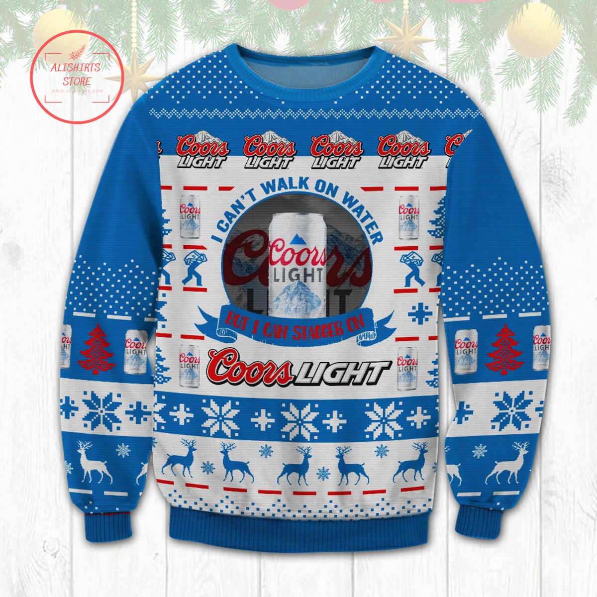 Coors Light Stagger On Christmas Ugly Sweater