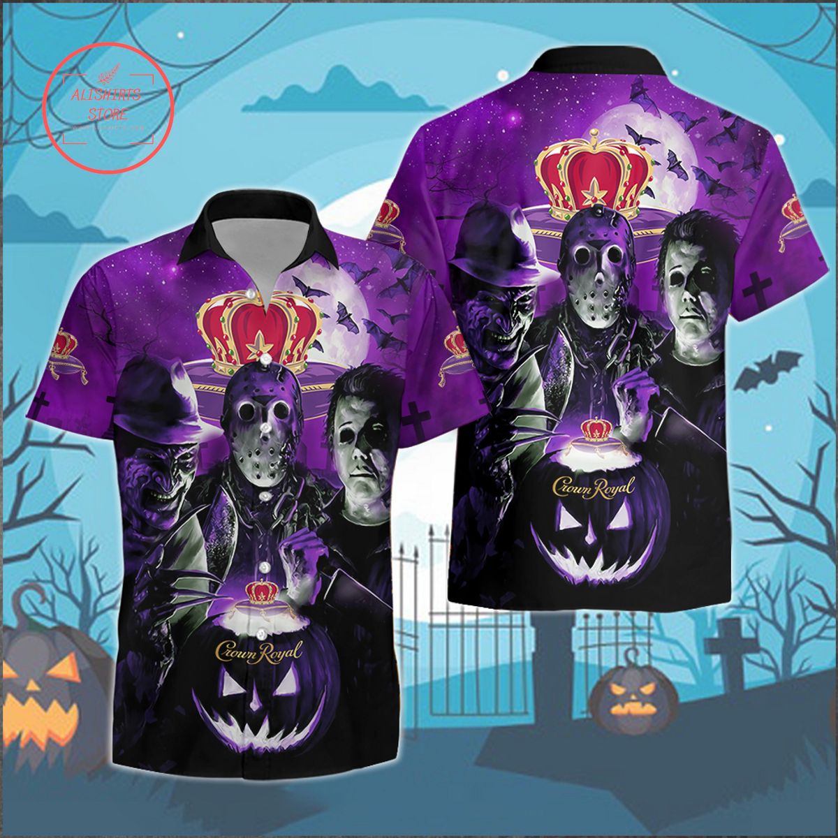 Crown Royal Halloween Hawaiian Shirt