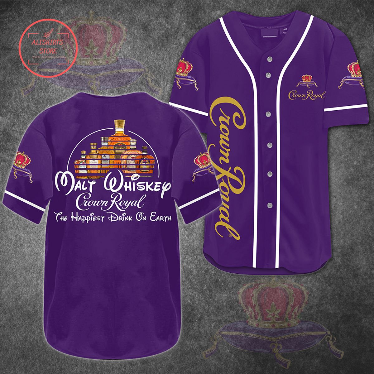 Crown Royal Malt Whiskey Baseball Jersey