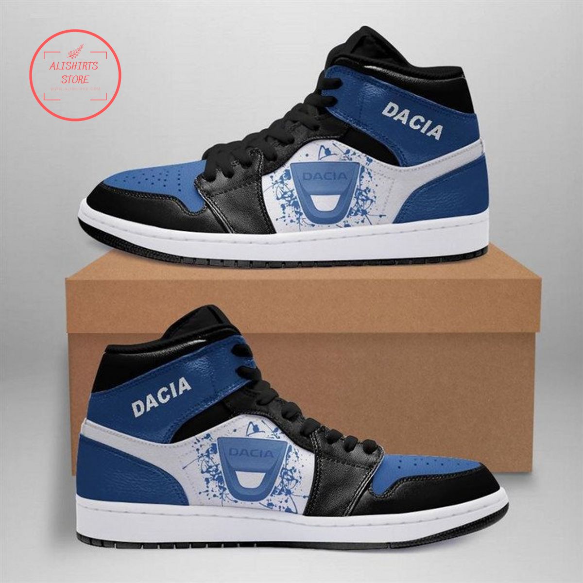 Dacia Automobile Car Air Jordan 1 High Top Sneakers