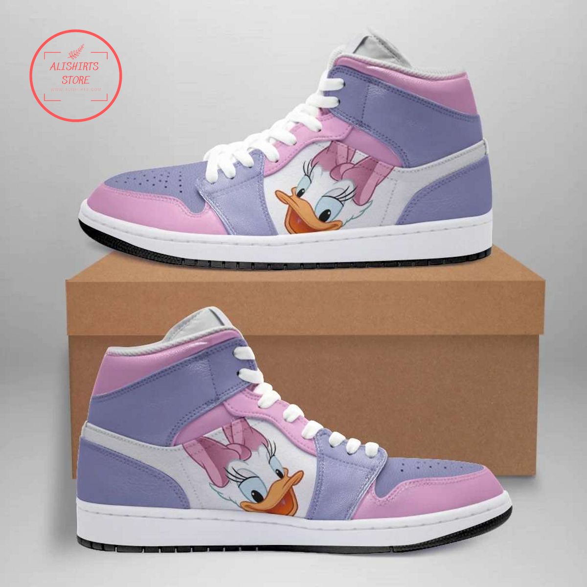 Daisy Duck Air Jordan 1 High Top Sneakers