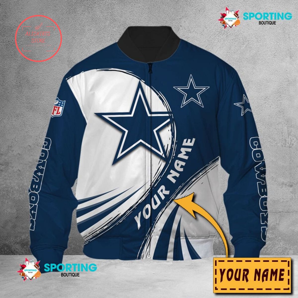 Dallas Cowboys NFL Customized Bomber Jacket