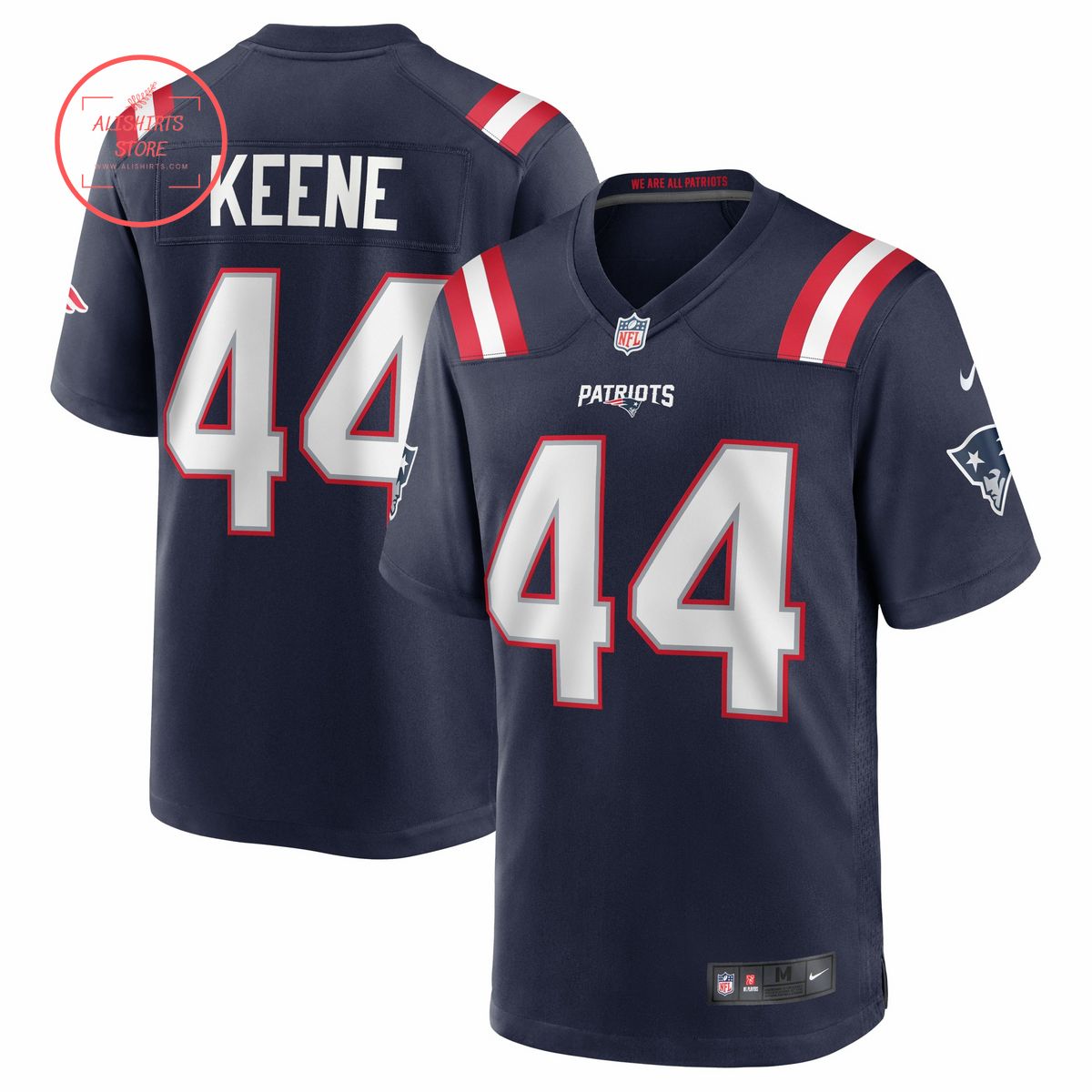 Dalton Keene New England Patriots Nike Team Game Jersey