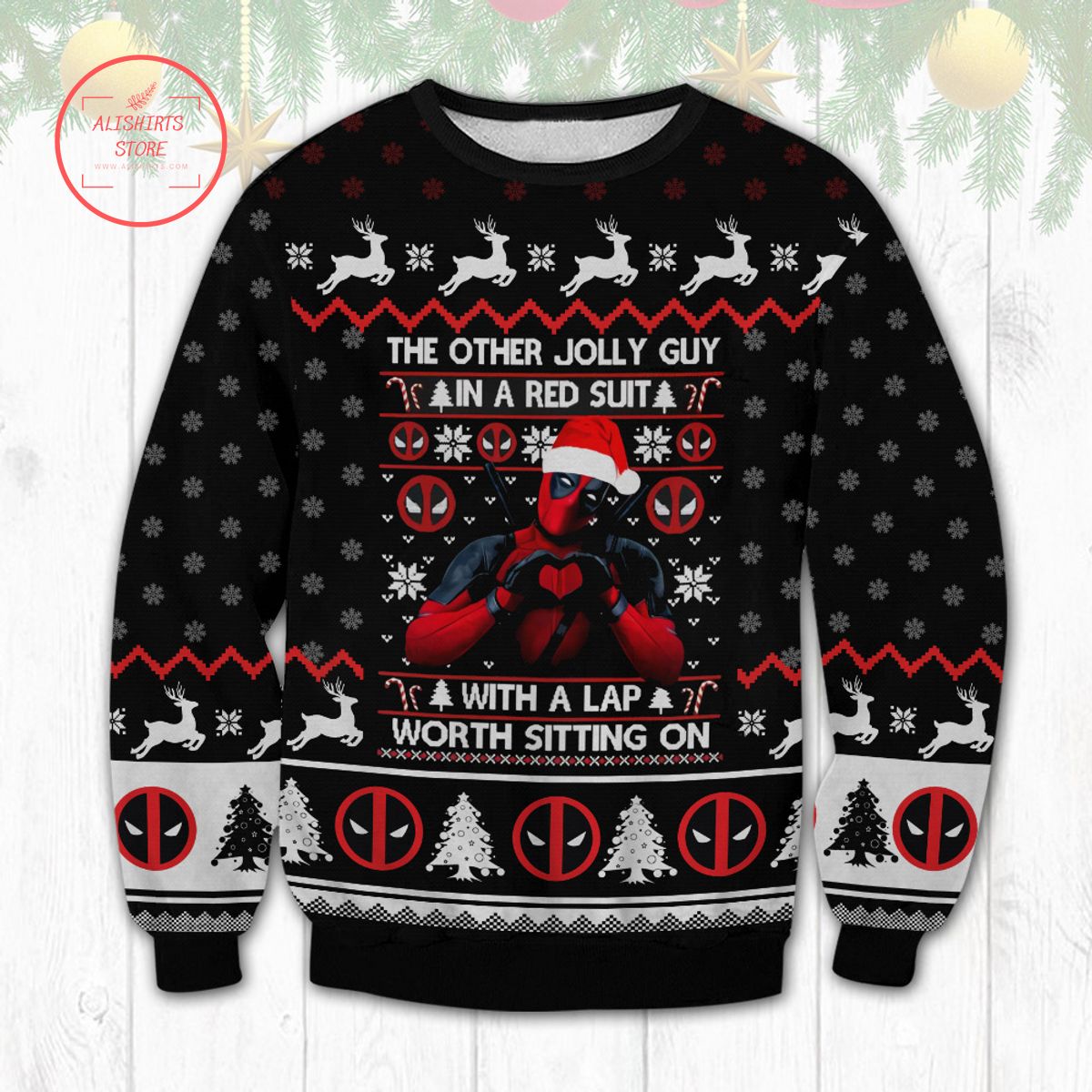 Deadpool The Other Jolly Guy Ugly Christmas Sweater