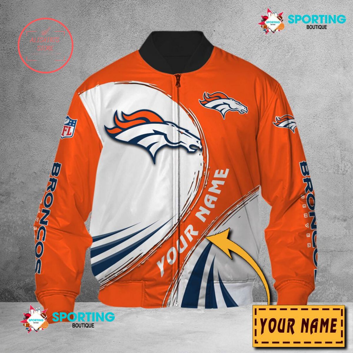 Denver Broncos NFL Customized Bomber Jacket