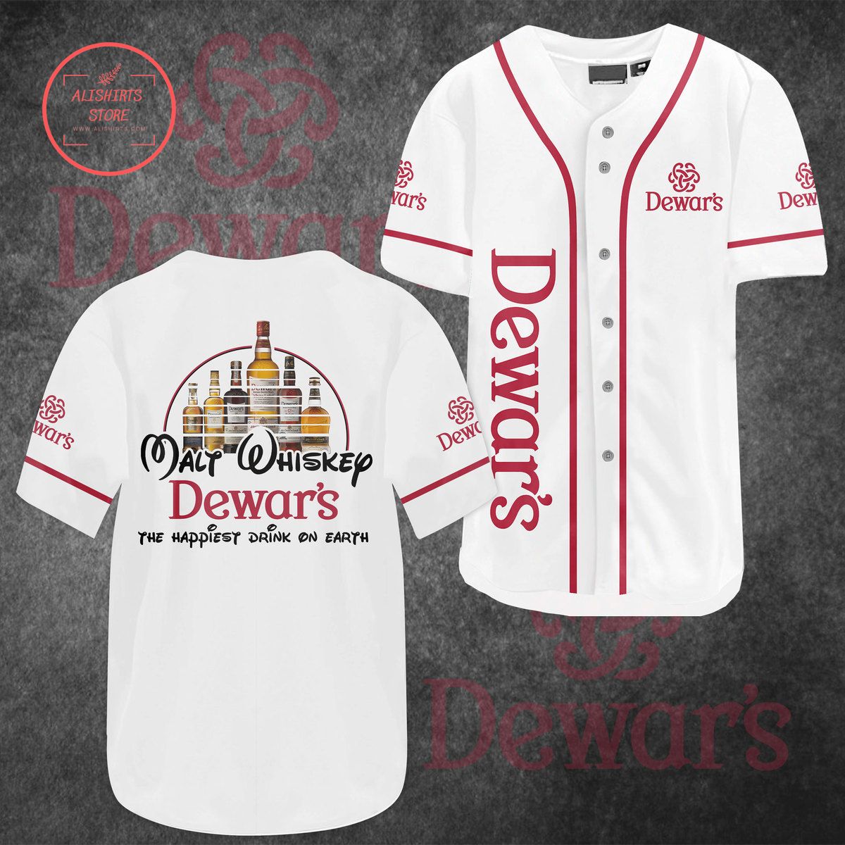 Dewar’s Happiest Drink Baseball Jersey