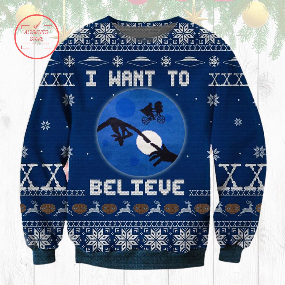 E.T. the Extra-Terrestrial Ugly Christmas Sweater