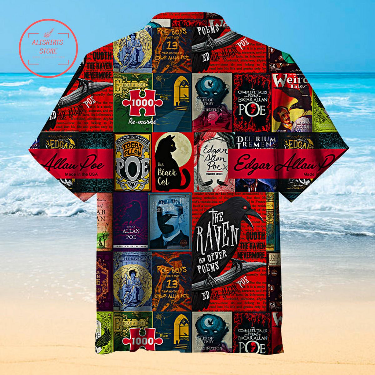 Edgar Allen Poe Hawaiian Shirt