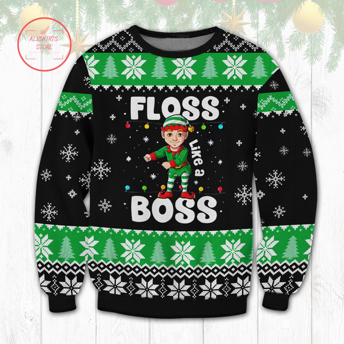 Floss Like A Boss Ugly Christmas Sweater