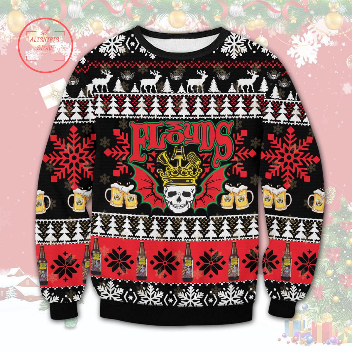 Floyds Beer Ugly Christmas Sweater