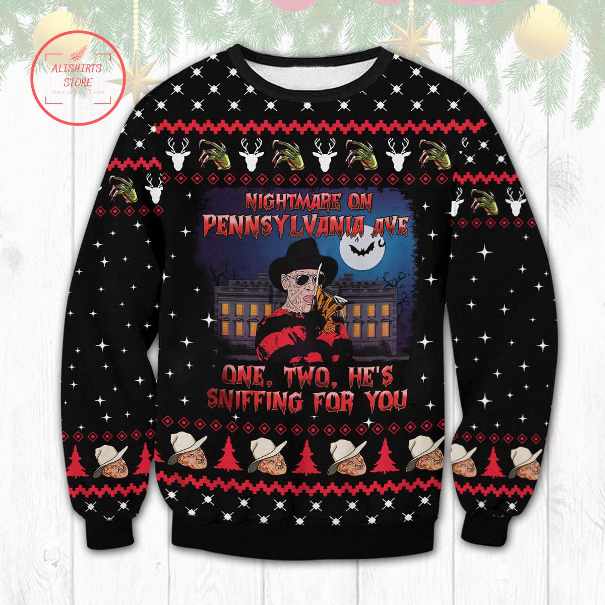 Freddy Krueger Ugly Christmas Sweater