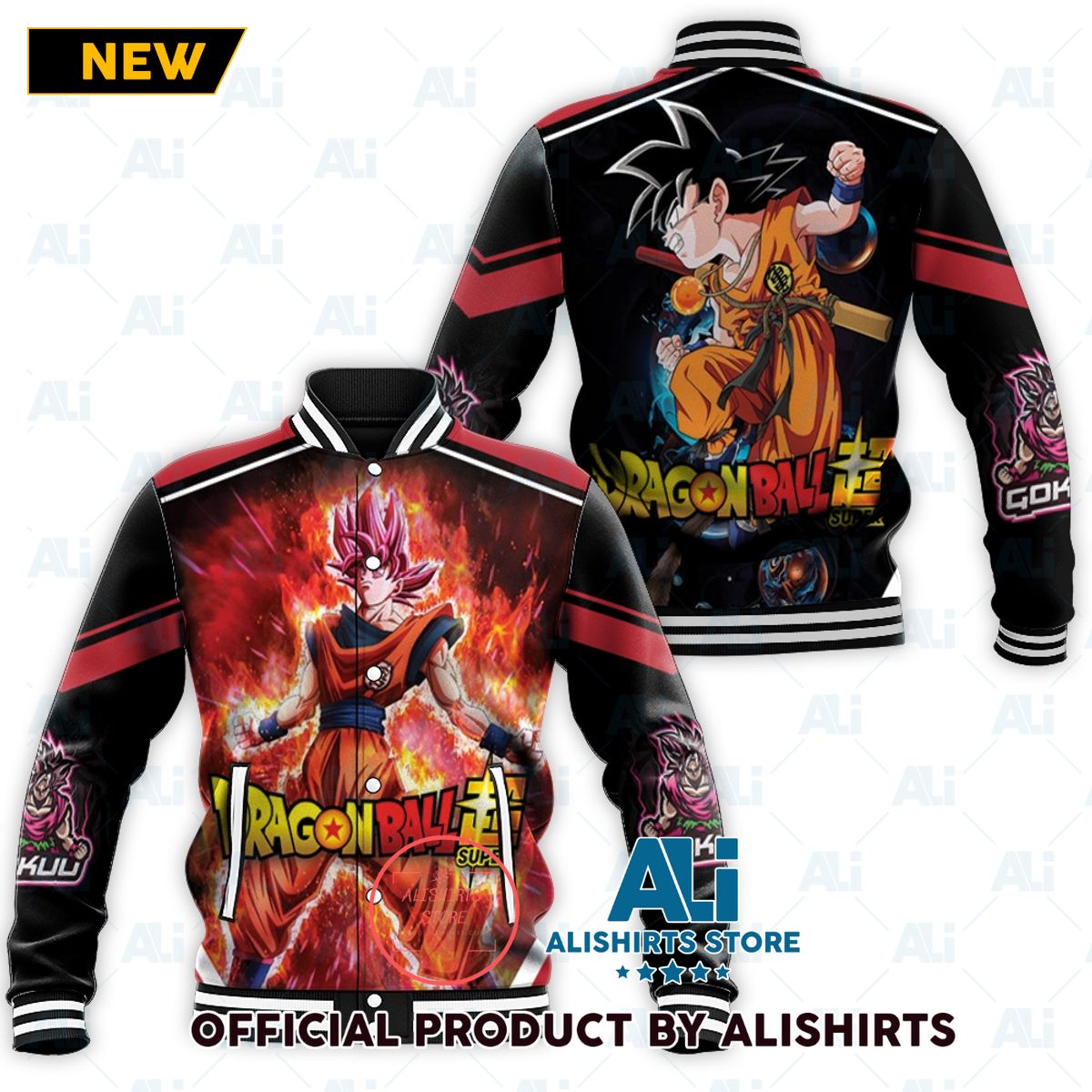 Goku Super Saiyan Dragon Balls Super varsity jacket