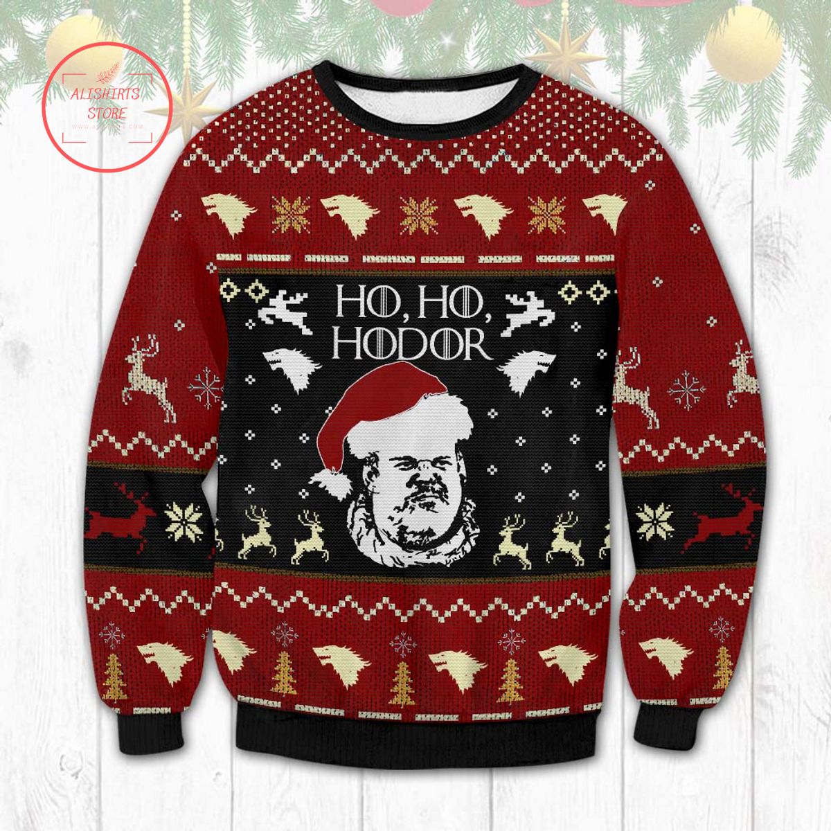 Game of Thrones Ho Ho Hodor Ugly Christmas Sweater