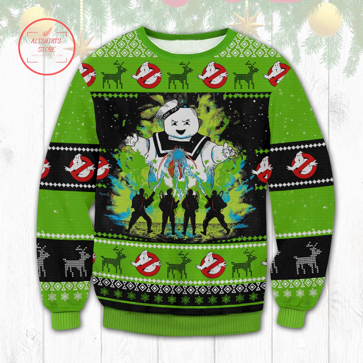 Ghostbuster Ugly Christmas Sweater