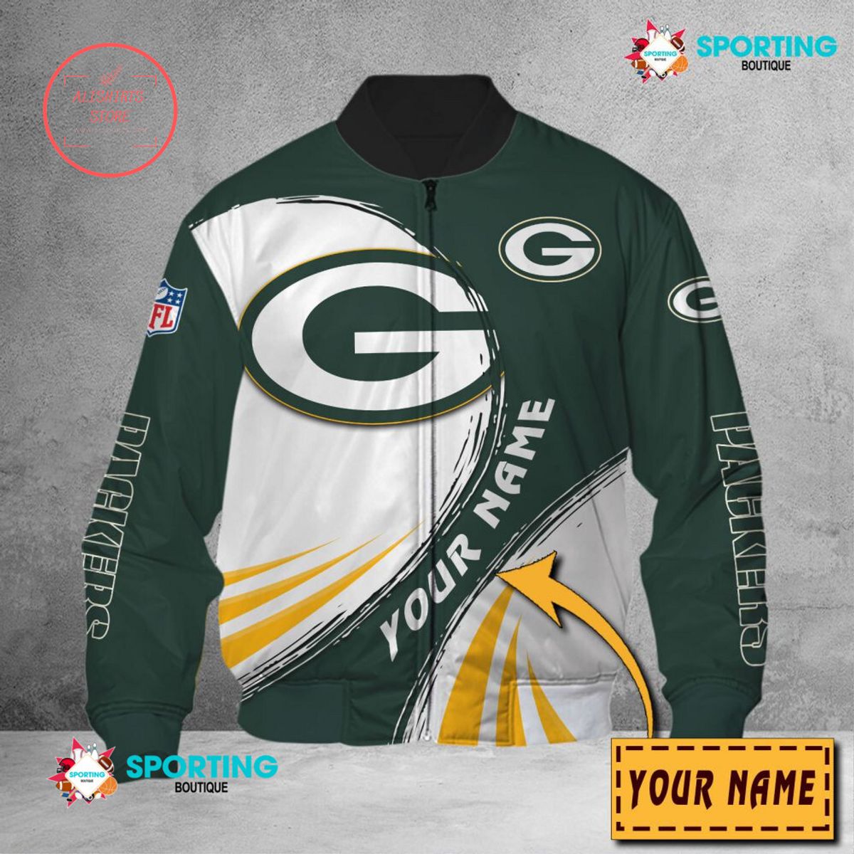 Green Bay Packers NFL Customized Bomber Jacket