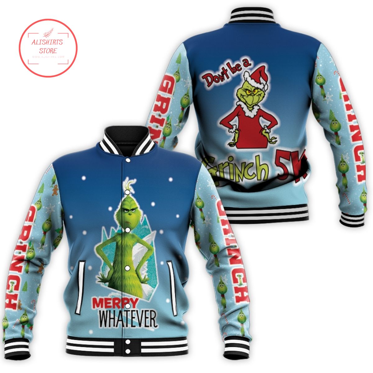 [NEW] Grinch Chris as Merry Whatever Do Not Be A Grinch 5K Blue Grinch ...