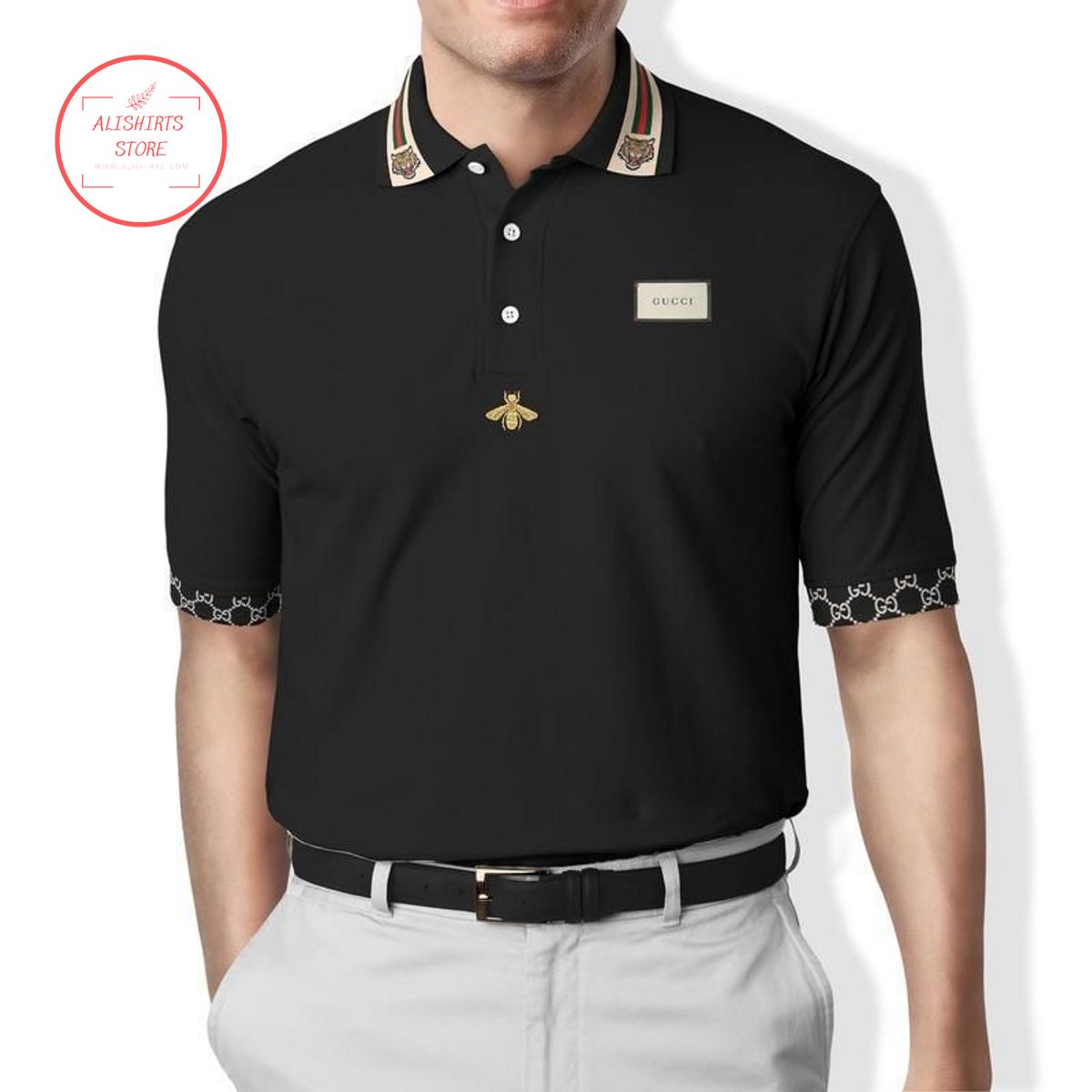 Gucci Bee and Tiger Luxury Polo Shirt