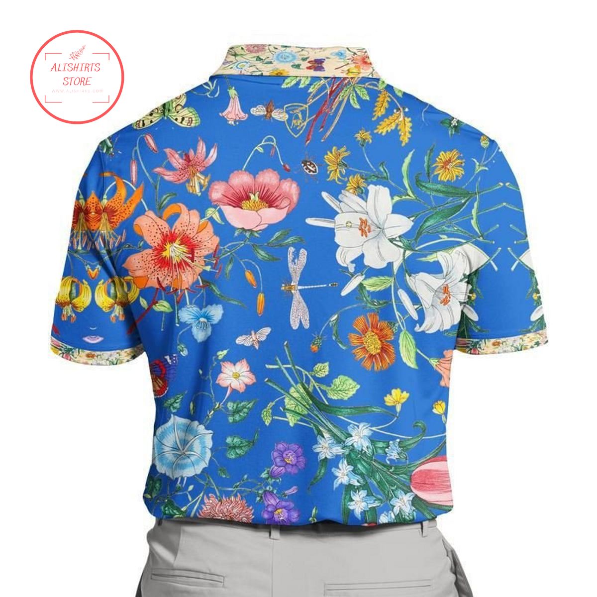 Gucci Flower Colorful Polo Shirt