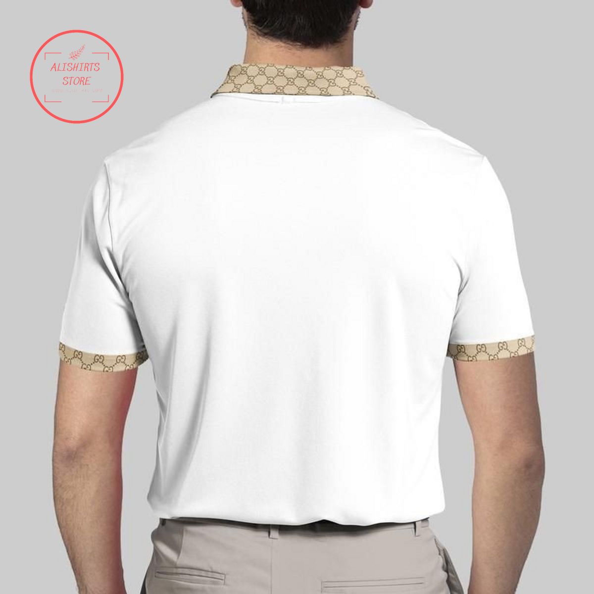 Gucci Italy White Polo Shirt