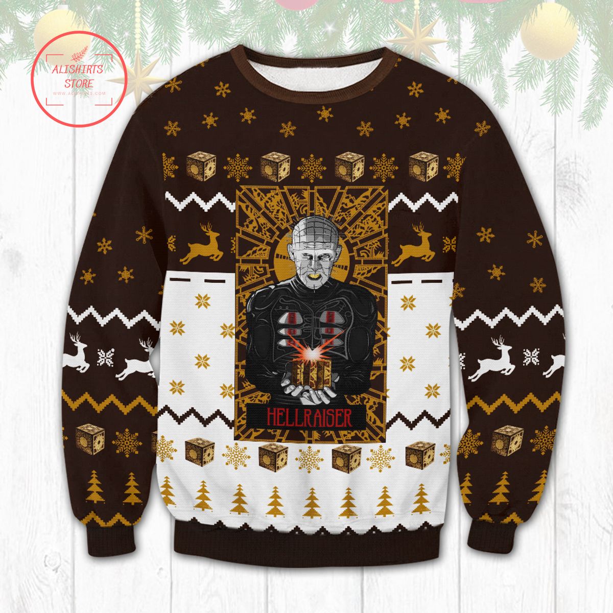 Hellraiser Christmas Ugly Sweater