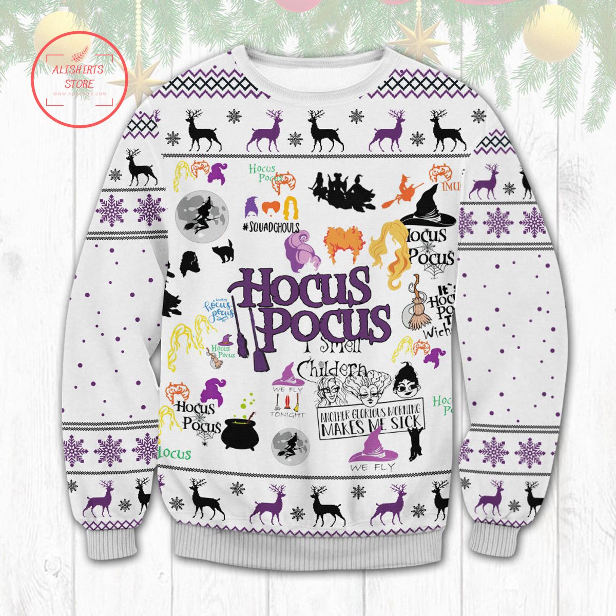 Hocus Pocus Christmas Ugly Sweater