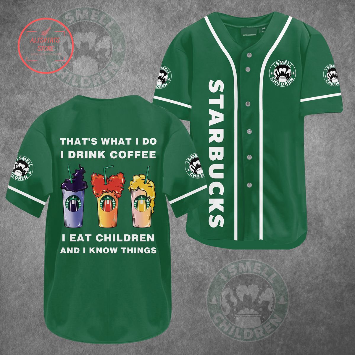 Hocus Pocus Starbucks Baseball Jersey