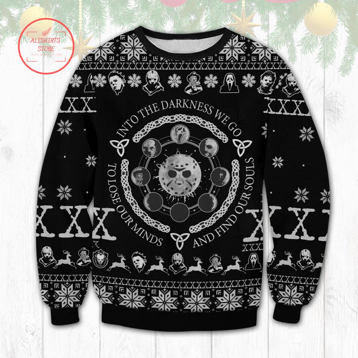 Horror Darkness Ugly Christmas Sweater