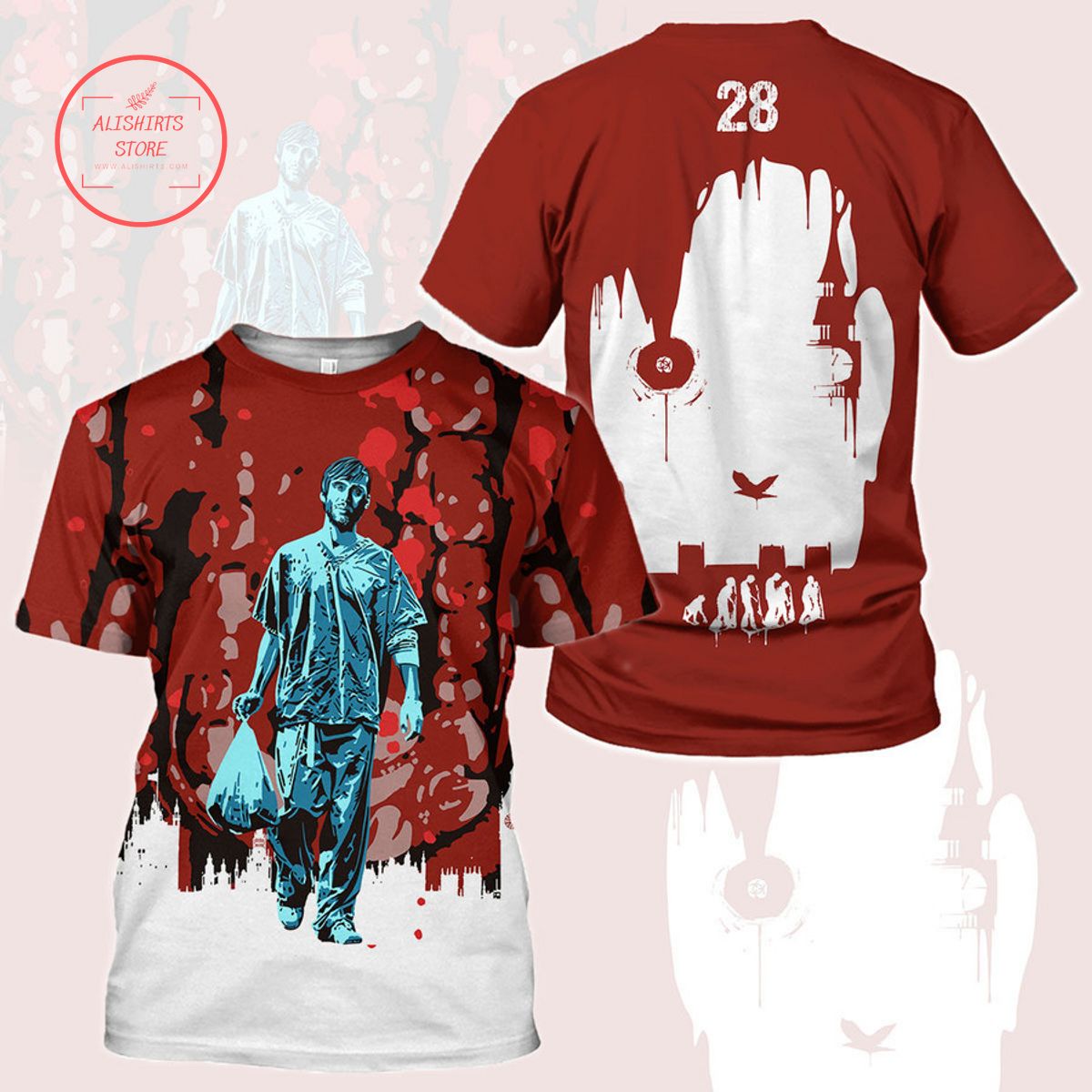 Horror Movie 28 Horror T-shirt 3d