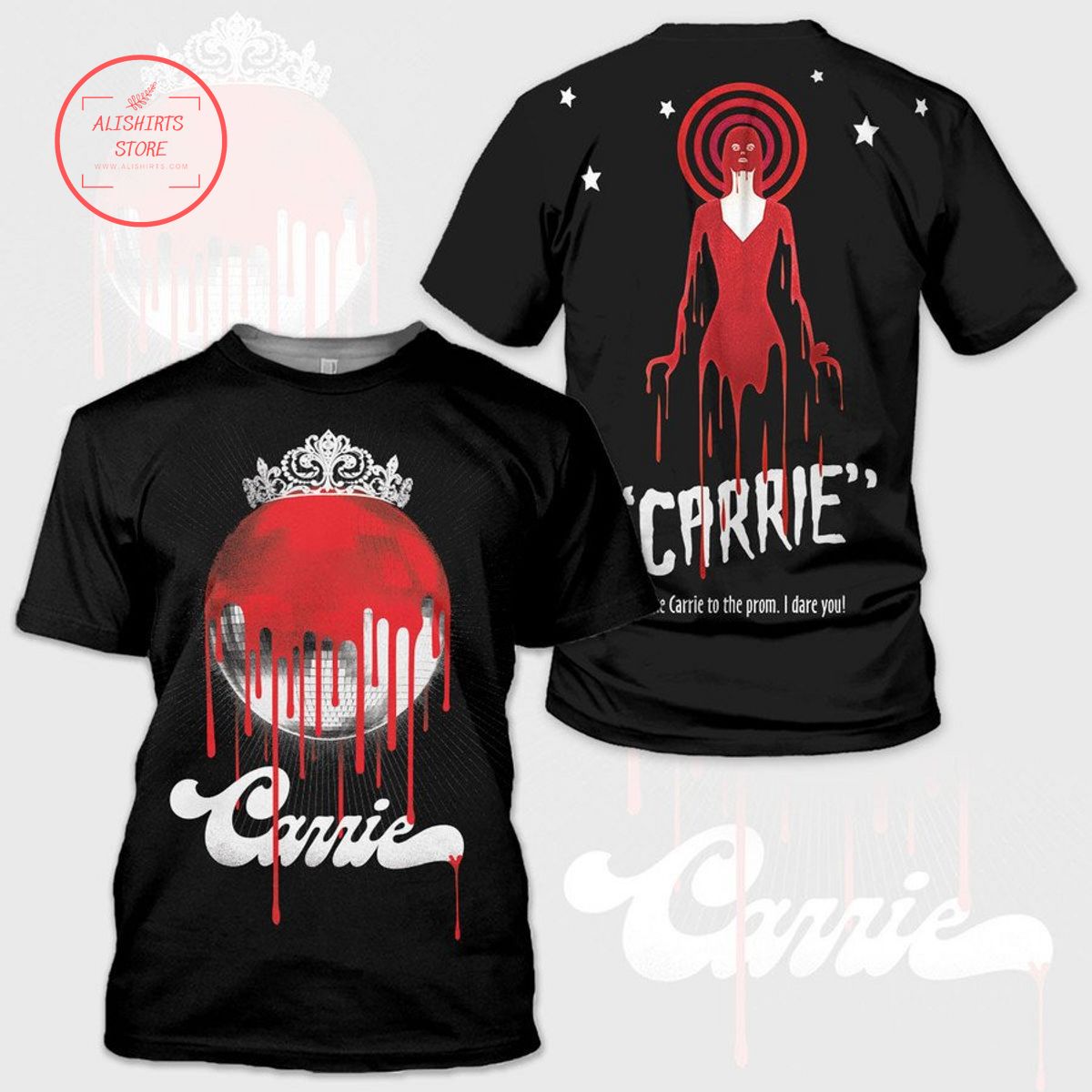 Horror Movie Take Carrie To The Prom T-shirt 3d
