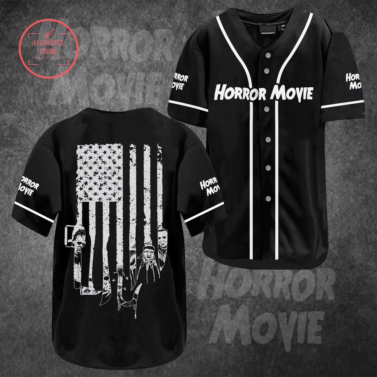 Horror Movies Baseball Jersey