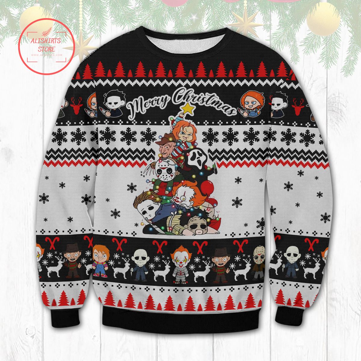 Horror Movies Christmas Ugly Sweater