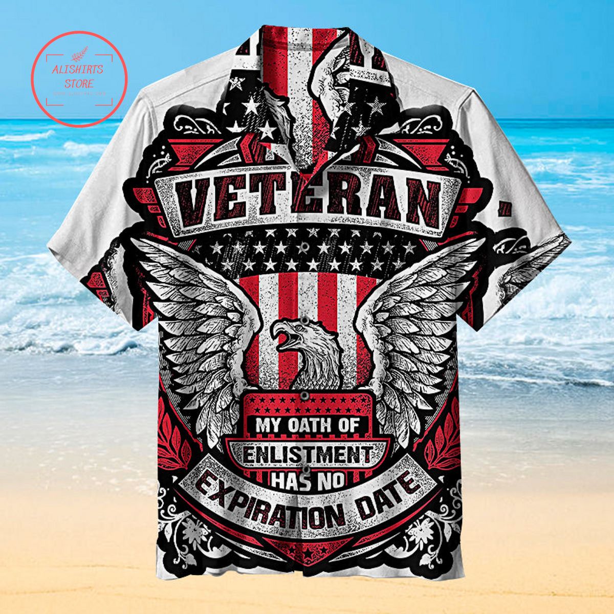 I Am a Veteran Eagle Hawaiian Shirt