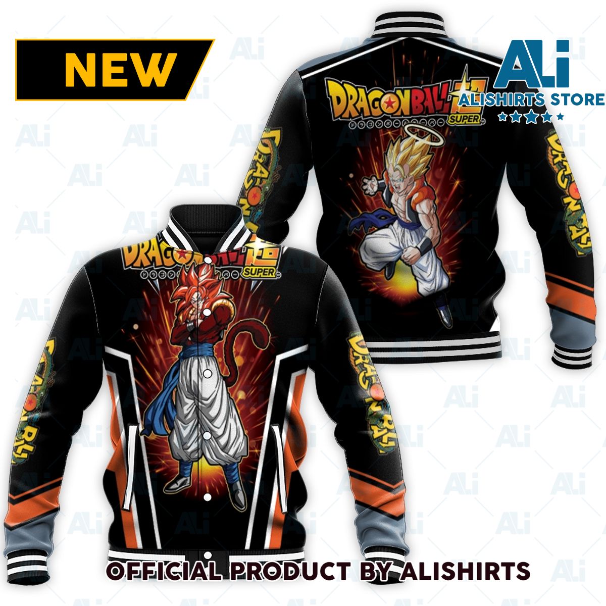 Gogeta Super Saiyan Dragon Ball Z varsity jacket