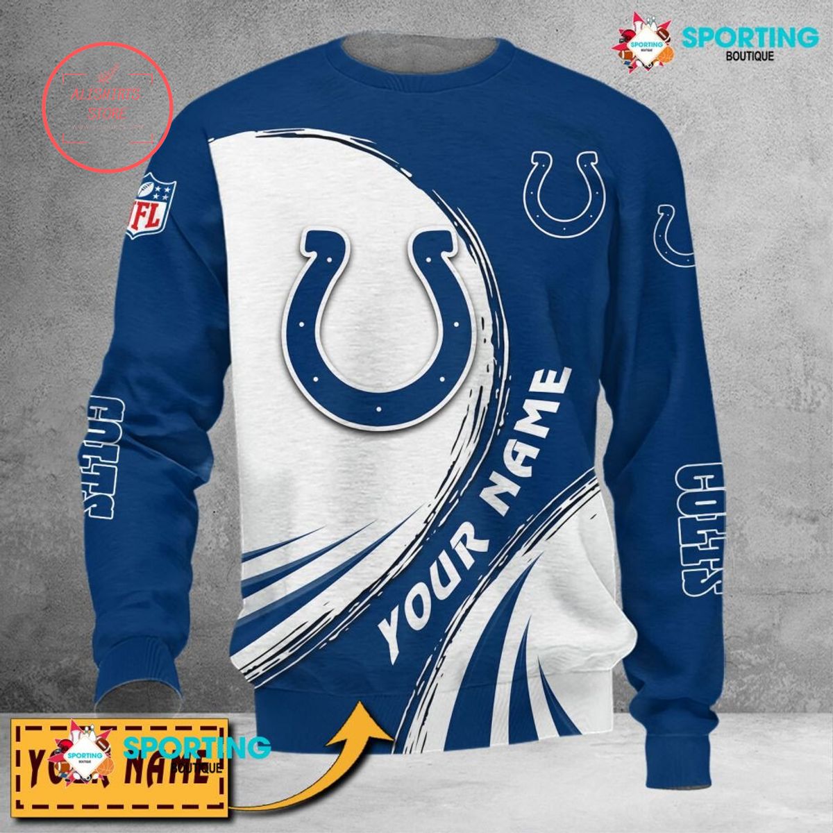 Indianapolis Colts Custom name sweater