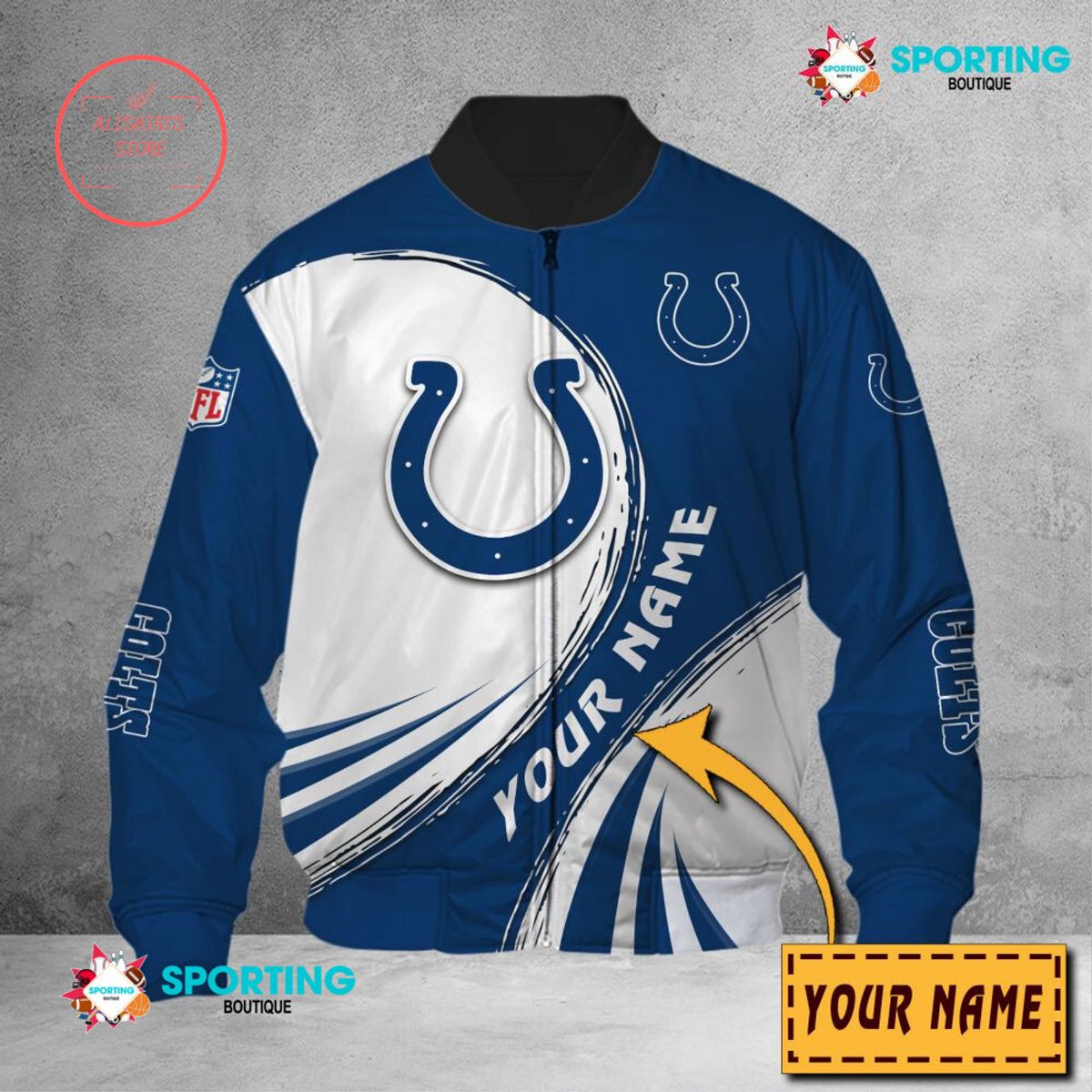 Indianapolis Colts NFL Customized Bomber Jacket