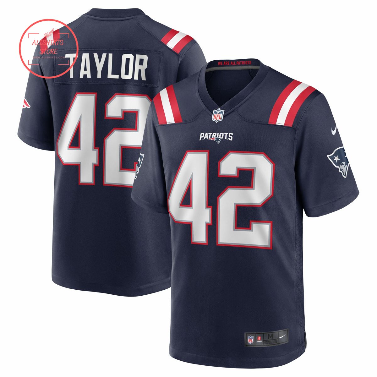 J.J. Taylor New England Patriots Nike Team Game Jersey