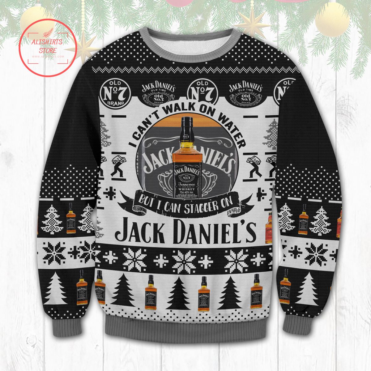 Jack Daniel’s Stagger On Christmas Ugly Sweater