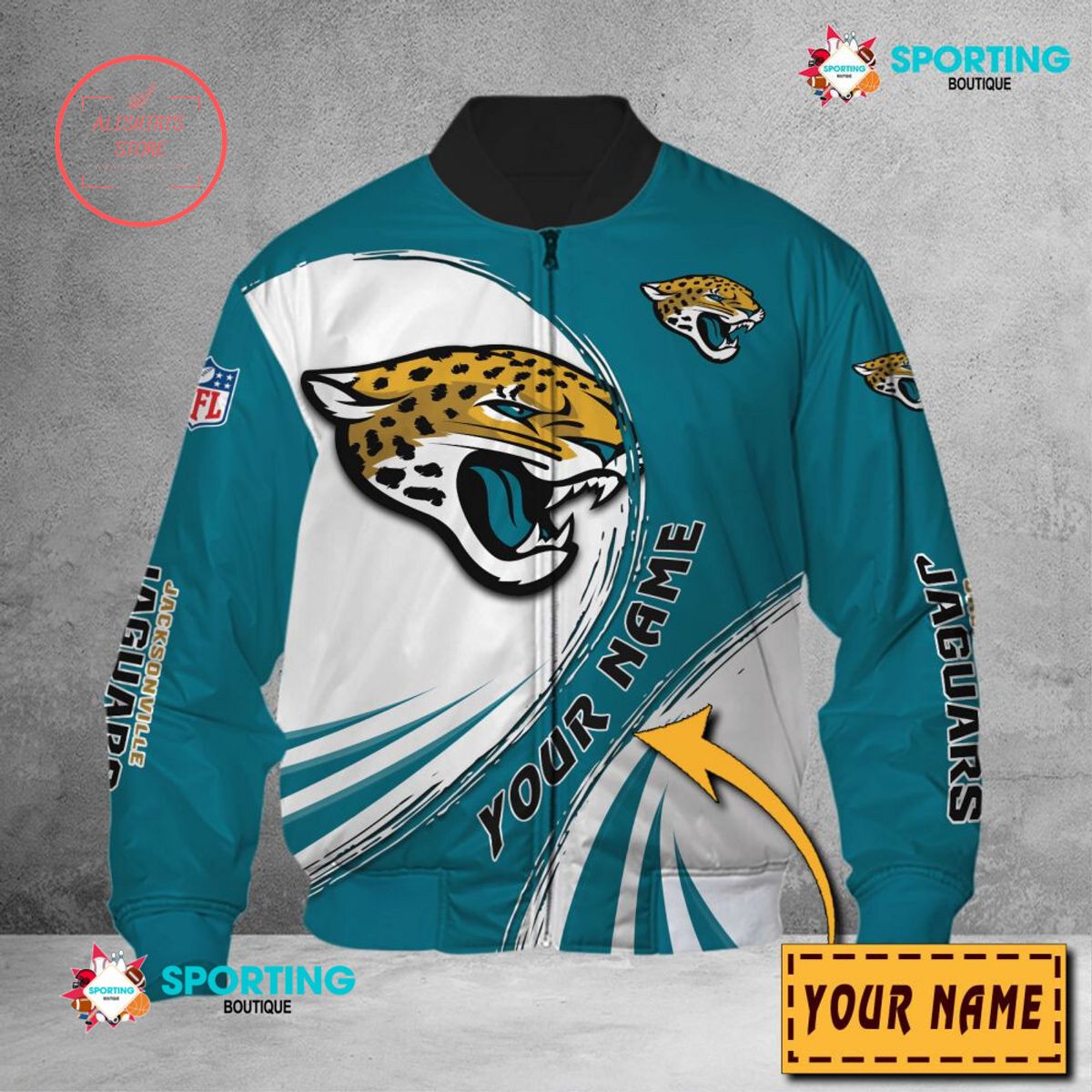 Jacksonville Jaguars NFL Customized Bomber Jacket